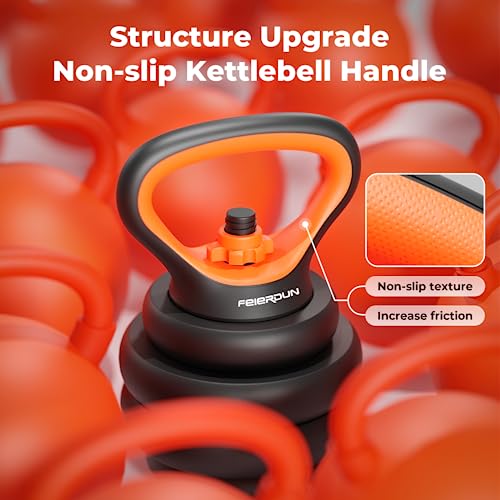 FEIERDUN 50lbs Adjustable Dumbbells Set for Home Gym