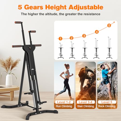 5-Level Vertical Climber Cardio Workout Machine - Easy Assembly