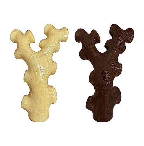 SIHRMIU 2 Pack Dog Chew Toys for Aggressive Chewers,Boredom and Stimulating Best DogToys for Medium/Large Breed,Tough Durable Almost Indestructible Dog Bones for Teeth Cleaning and Training