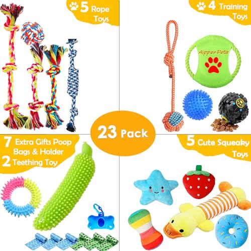 23-Piece Dog Toy Pack for Small/Medium Dogs
