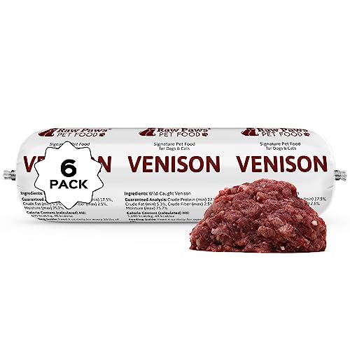 Wild-Caught Venison Raw Dog Food Rolls