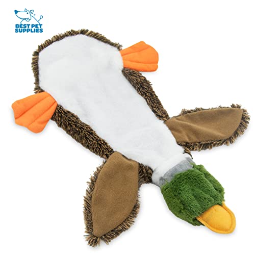 Durable 2-in-1 Squeaky Dog Toy, Wild Duck Design
