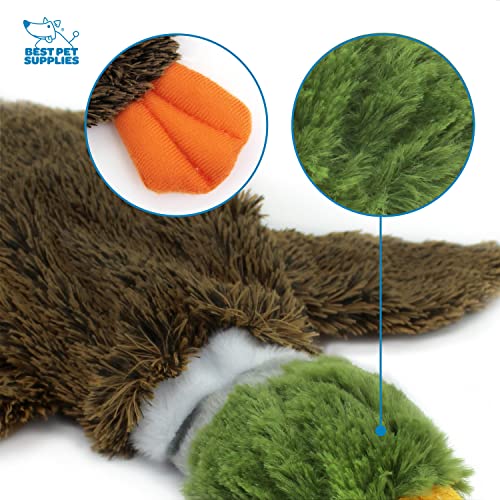 Durable 2-in-1 Squeaky Dog Toy, Wild Duck Design
