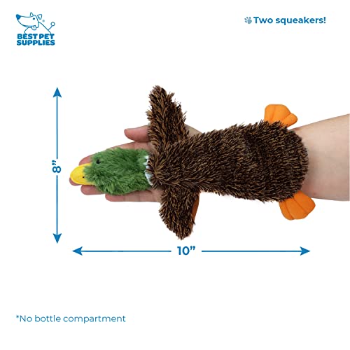 Durable 2-in-1 Squeaky Dog Toy, Wild Duck Design