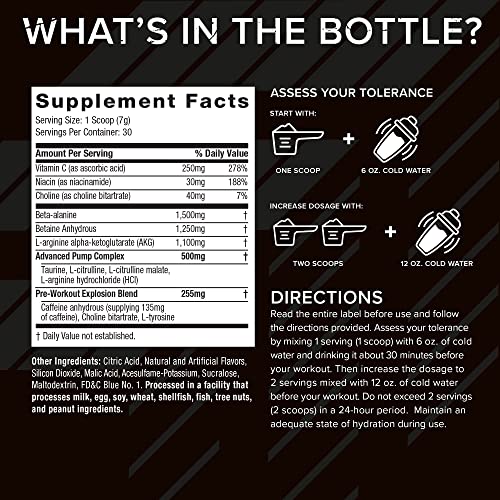 Six Star Pre Workout Energy Powder Mix - ICY Rocket Freeze