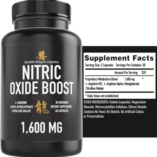 Double Dragon Organics Nitric Oxide Booster 1600mg