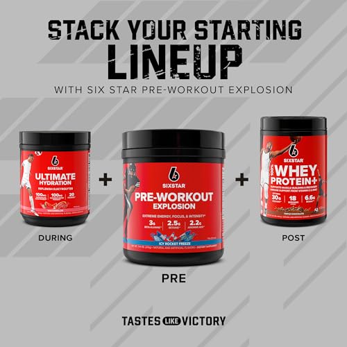 Six Star Pre Workout Energy Powder Mix - ICY Rocket Freeze