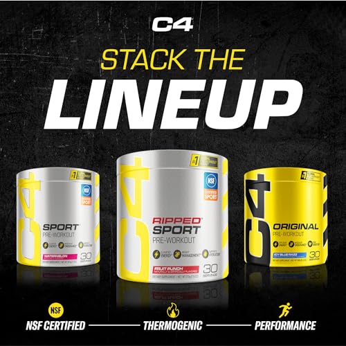 C4 Ripped Sport Fruit Punch Pre-Workout Supplement