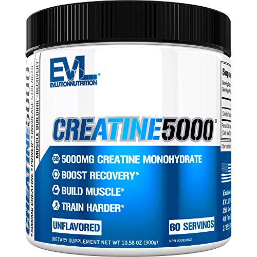 Evlution Pure Creatine Monohydrate Powder for Muscle Recovery