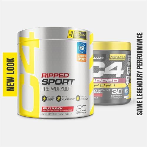 C4 Ripped Sport Fruit Punch Pre-Workout Supplement