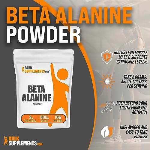 Beta Alanine Powder - 500g - Pure & Unflavored