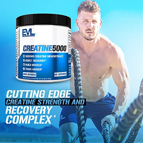 Evlution Pure Creatine Monohydrate Powder for Muscle Recovery