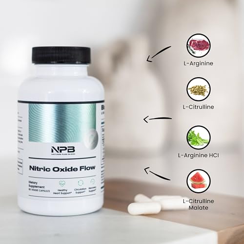 Nature's Pure Blend L-Arginine Capsules - Nitric Oxide Booster