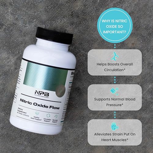 Nature's Pure Blend L-Arginine Capsules - Nitric Oxide Booster