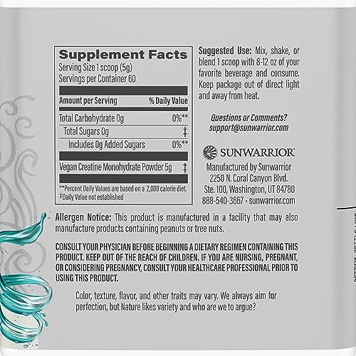 Micronized Creatine Monohydrate Powder PreWorkout Recovery Supplement - Vegan & Keto Friendly