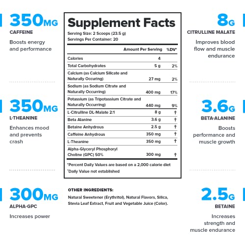 LEGION Pulse Natural Pre Workout Energy Drink