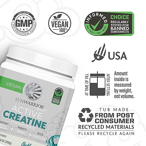 Micronized Creatine Monohydrate Powder PreWorkout Recovery Supplement - Vegan & Keto Friendly