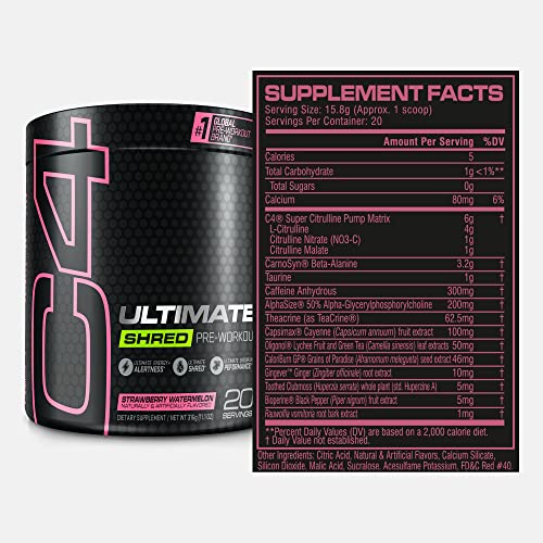 C4 Ultimate Shred Pre Workout Powder, Weight Loss Supplement