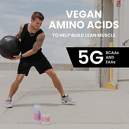 AminoLean Pre Workout Powder, Vegan BCAA, Natural Caffeine