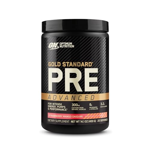 Gold Standard Pre Workout: Creatine, Beta-Alanine, Caffeine, Energy