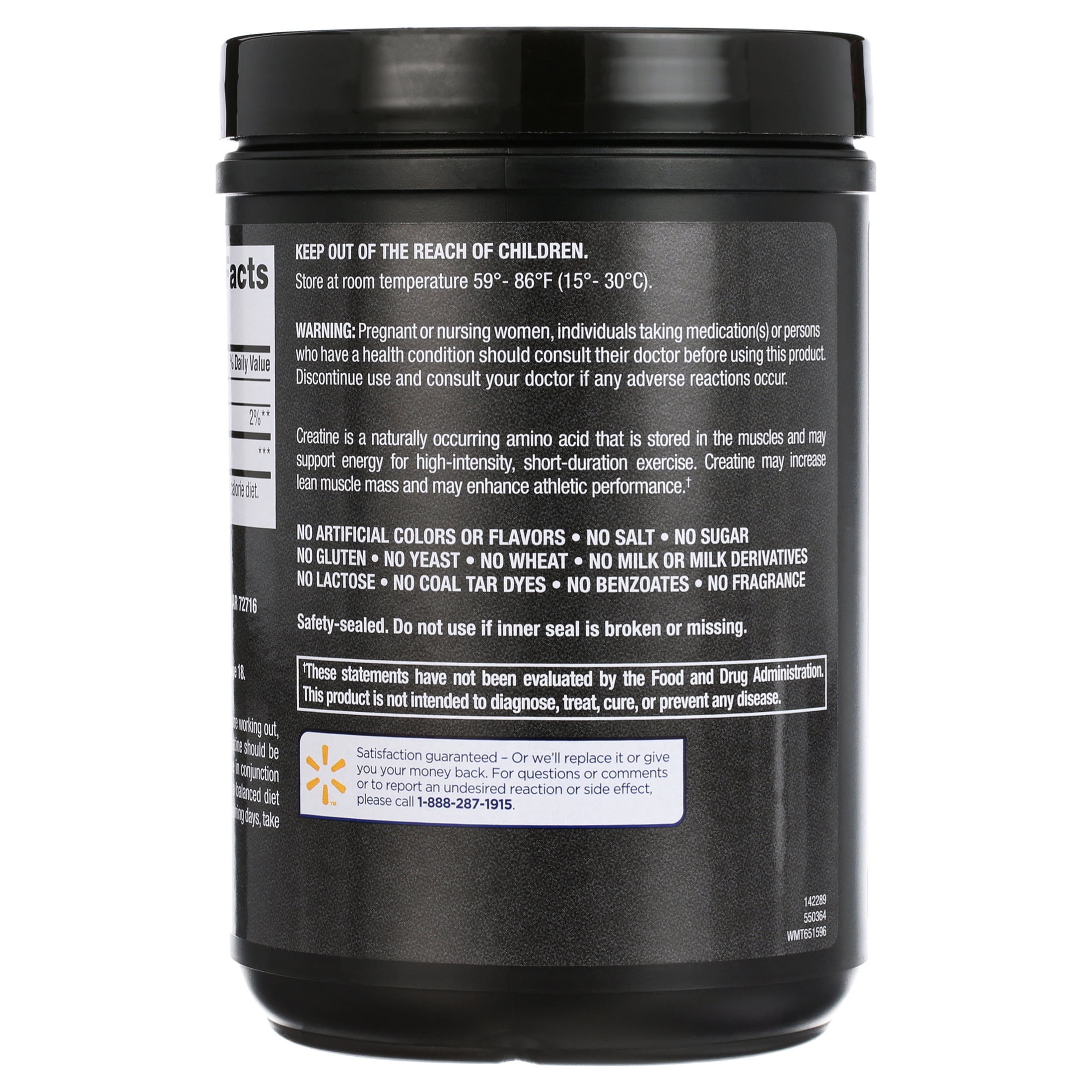 Equate Creatine Monohydrate Dietary Supplement, Unflavored, 5 g, 15.87 oz