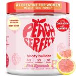 Peach Perfect Creatine for Women Booty Gain, Muscle Builder, Energy Boost, Pink Lemonade, Cognition Aid | Collagen, BCAA, lean muscle, Vegan Monohydrate Micronized Powder, Alt Creapure,30 Ser