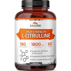 Zazzee High Strength L-Citrulline Malate Capsules, 180 ct