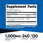 Nutricost HMB 1000mg (240 Capsules) - 120 Servings