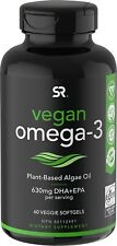 Vegan Plant-Based Omega-3 Algae Oil Softgels