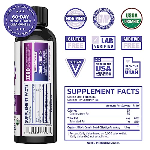 Zhou Organic Black Seed Oil | 100% Virgin