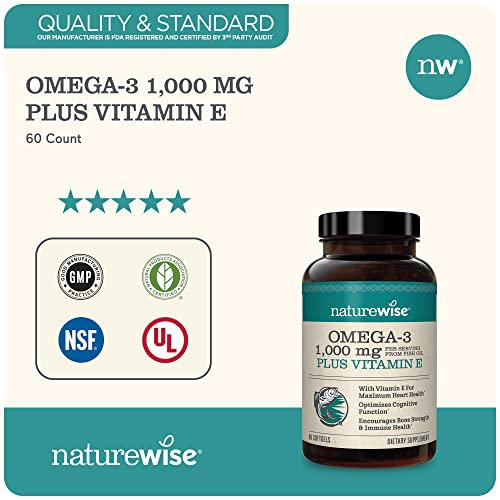 NatureWise High-Potency Omega 3 with EPA, DHA, Vitamin E