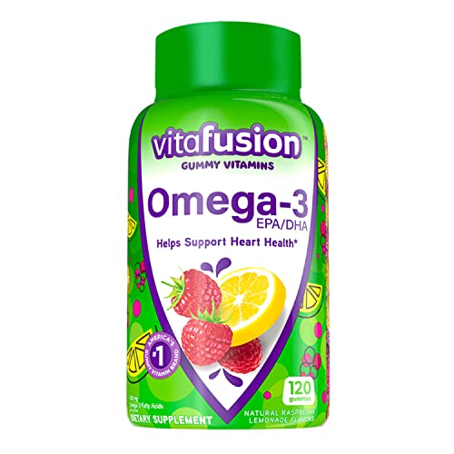 Vitafusion Omega-3 Gummy Vitamins, 120 Count, Heart Health