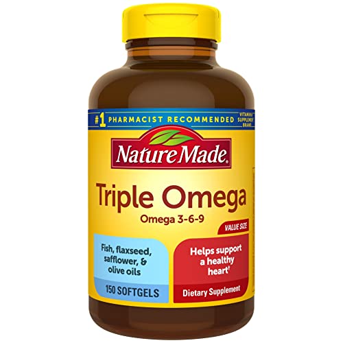 Omega 3 6 9 Fish Oil Softgels, Heart Support
