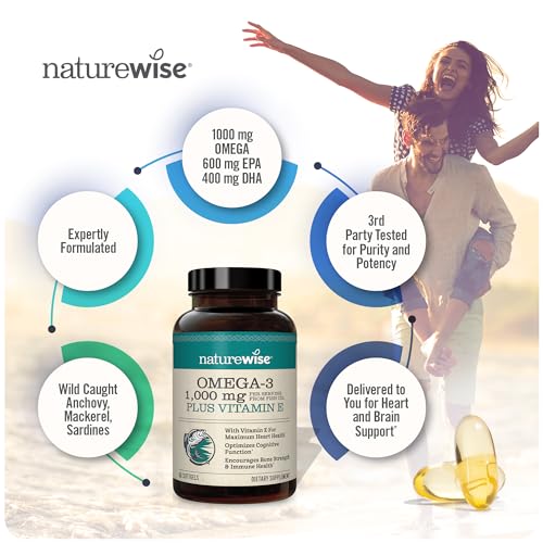 NatureWise High-Potency Omega 3 with EPA, DHA, Vitamin E