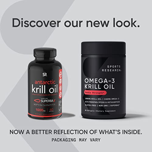 Antarctic Krill Oil Omega 3 Softgels Double Strength