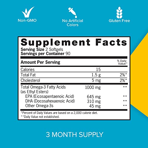 Qunol Omega 3 Mini Softgels, Lemon Flavor, Heart Support