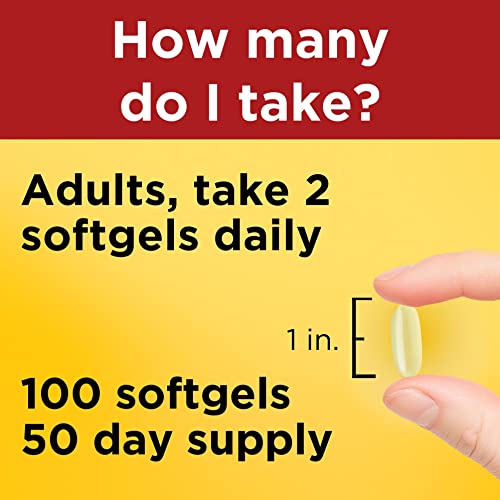 Nature Made Fish Oil Softgels 1200mg, Omega 3 Heart Support