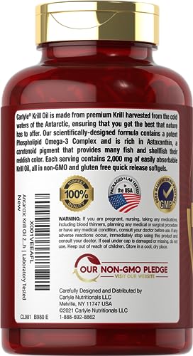 Carlyle Antarctic Krill Oil Softgels | Omega-3 Supplement