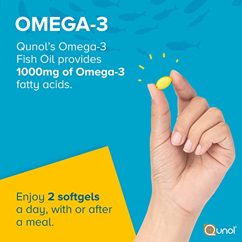Qunol Omega 3 Mini Softgels, Lemon Flavor, Heart Support
