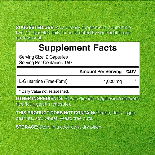 L-Glutamine Capsules: Gut Health & Muscle Recovery Support