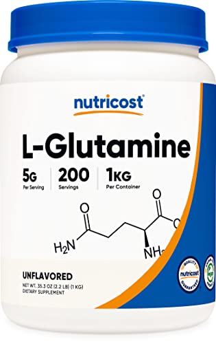 Nutricost L-Glutamine Powder 1 KG - Unflavored vegan supplement