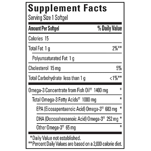 Nature Made Ultra Omega 3 Fish Oil Softgels