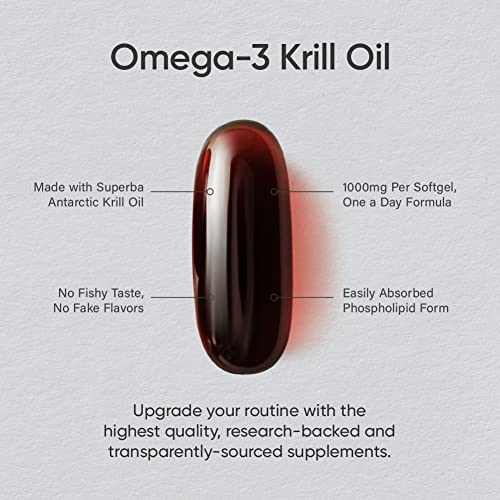 Antarctic Krill Oil Omega 3 Softgels Double Strength