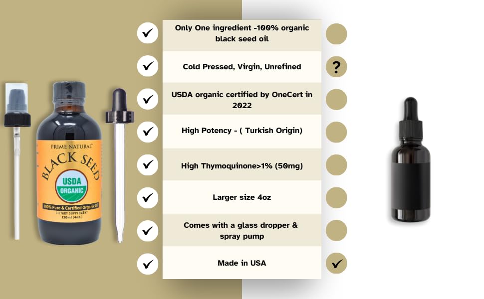 Organic Black Seed Oil 4oz - Turkish Origin