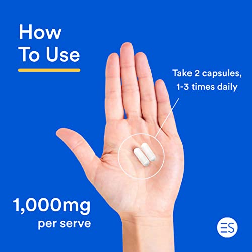 USA-made L-Glutamine Capsules for Gut Health - 120 Capsules