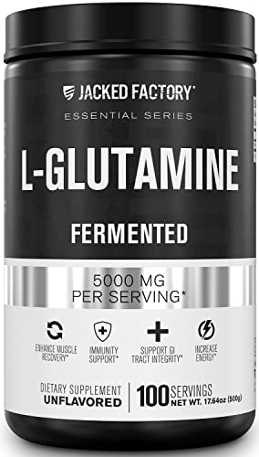 Jacked Factory L-Glutamine Powder for Post-Workout Recovery