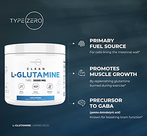 1KG L-Glutamine Powder: 5000mg | 6-Month Supply