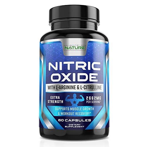 L-Arginine Nitric Oxide Supplement - Muscle & Energy Booster