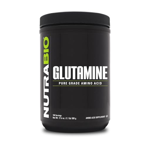 NutraBio Pure Grade L-Glutamine Powder - Muscle Recovery