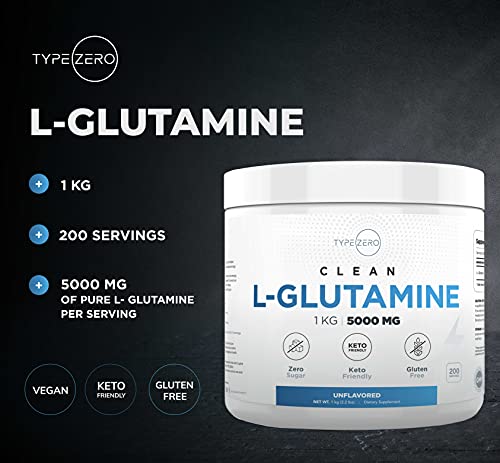 1KG L-Glutamine Powder: 5000mg | 6-Month Supply